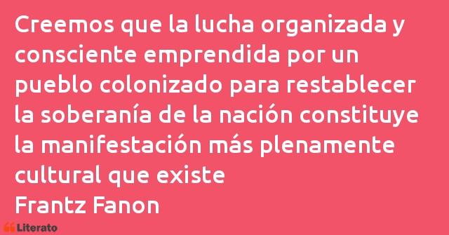 Frases de Frantz Fanon