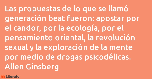 Frases de Allen Ginsberg