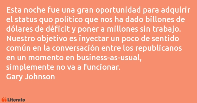 Frases de Gary Johnson