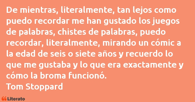 Frases de Tom Stoppard