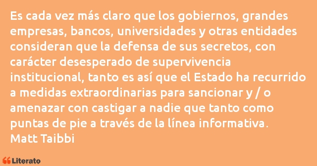 Frases de Matt Taibbi