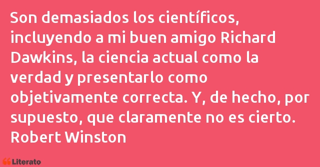 Frases de Robert Winston