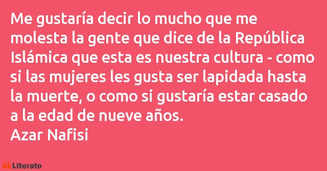 Frases de Azar Nafisi