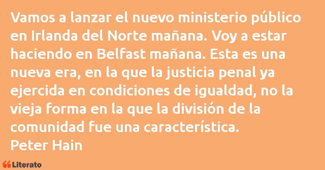 Frases de Peter Hain