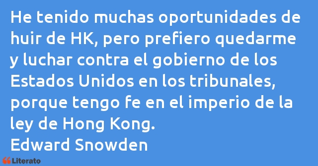 Frases de Edward Snowden