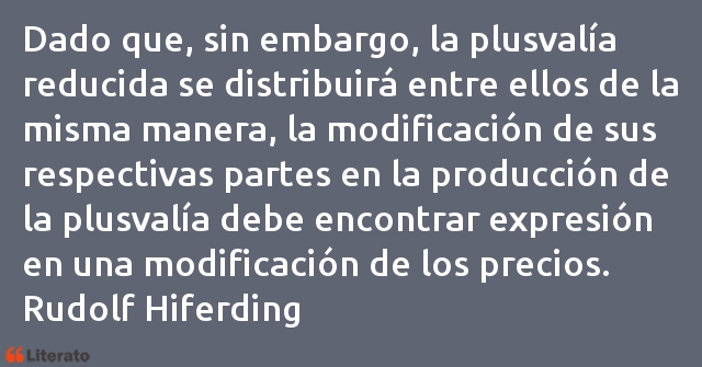 Frases de Rudolf Hiferding