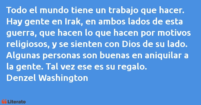 Frases de Denzel Washington