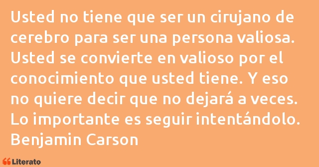 Frases de Benjamin Carson