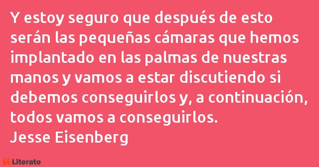 Frases de Jesse Eisenberg