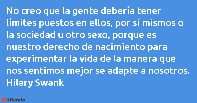 Frases de Hilary Swank