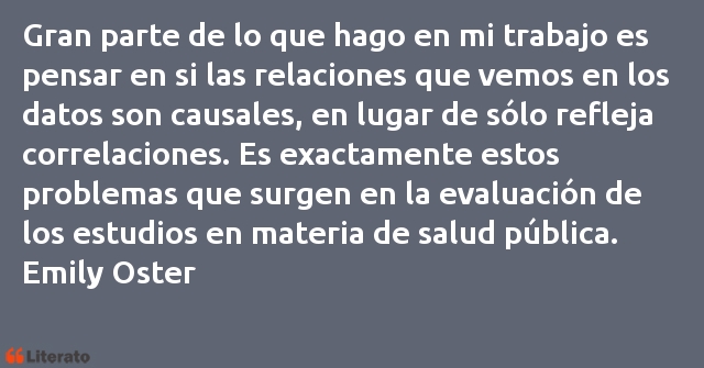 Frases de Emily Oster