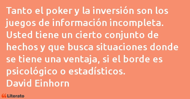 Frases de David Einhorn