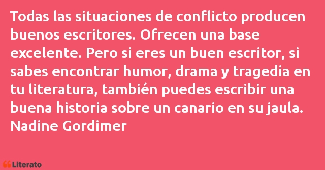 Frases de Nadine Gordimer