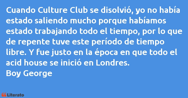 Frases de Boy George