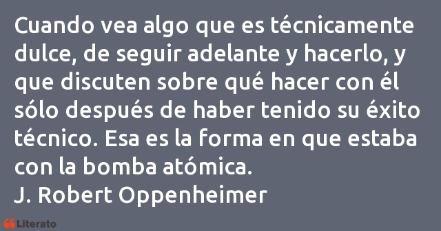 Frases de J. Robert Oppenheimer