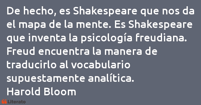 Frases de Harold Bloom