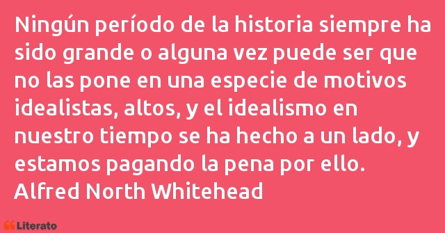 Frases de Alfred North Whitehead