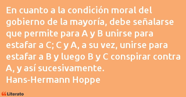 Frases de Hans-Hermann Hoppe