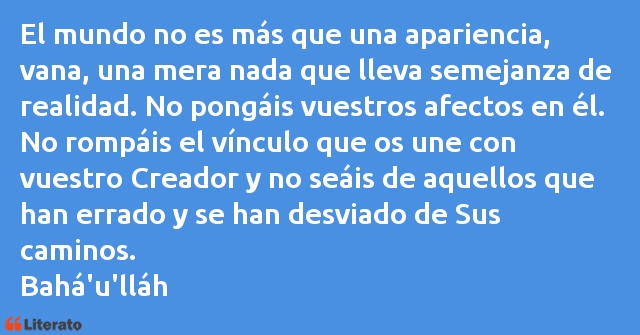 Frases de Bahá'u'lláh