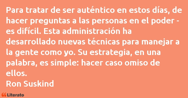 Frases de Ron Suskind