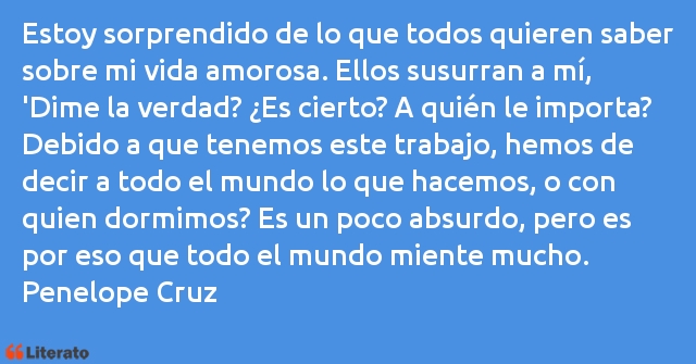 Frases de Penelope Cruz