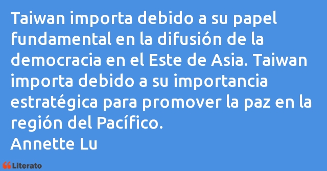 Frases de Annette Lu