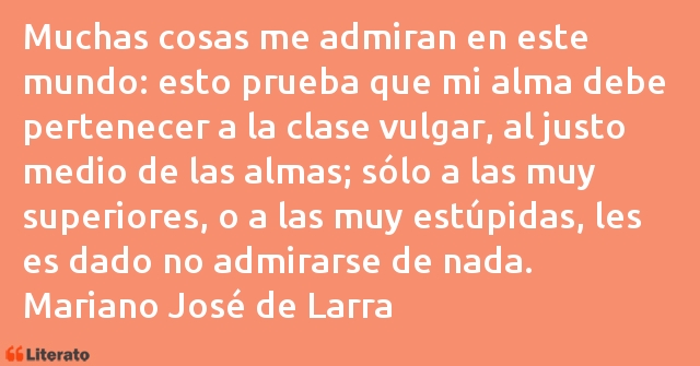 Frases de Mariano José de Larra