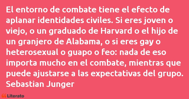 Frases de Sebastian Junger