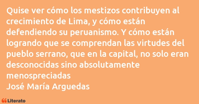 Frases de José María Arguedas