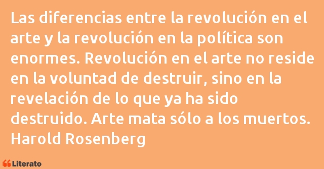 Frases de Harold Rosenberg