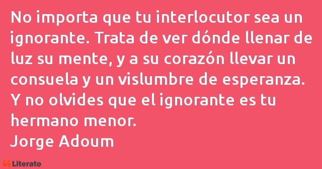 Frases de Jorge Adoum