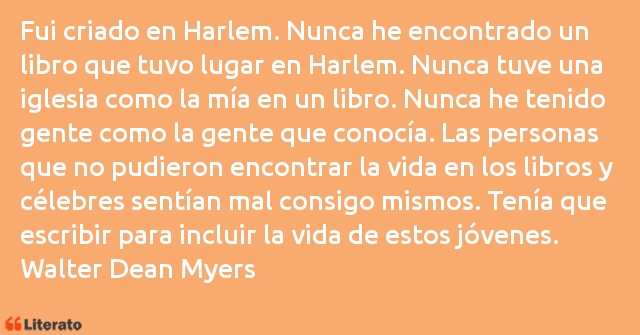 Frases de Walter Dean Myers