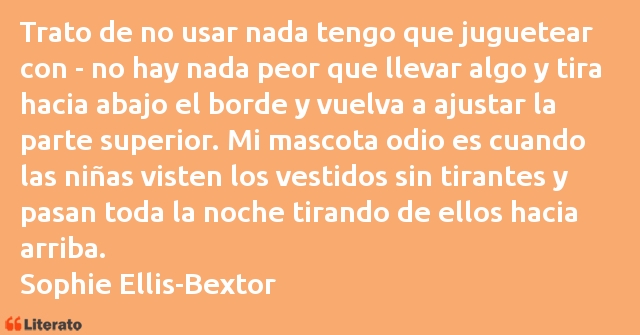 Frases de Sophie Ellis-Bextor