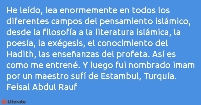 Frases de Feisal Abdul Rauf