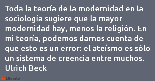 Frases de Ulrich Beck