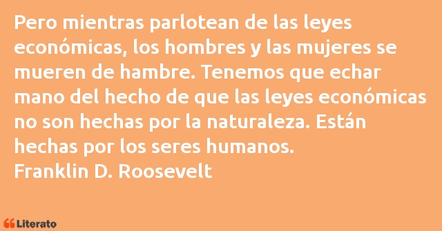 Frases de Franklin D. Roosevelt