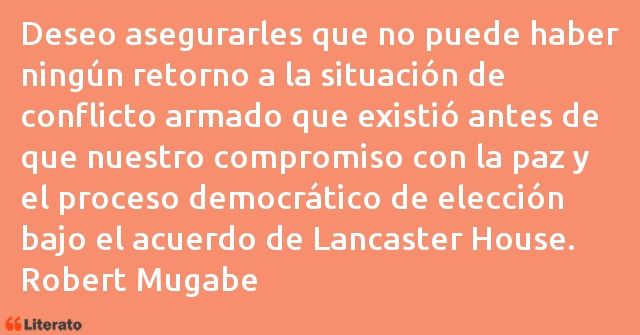 Frases de Robert Mugabe