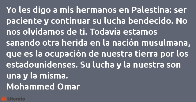Frases de Mohammed Omar