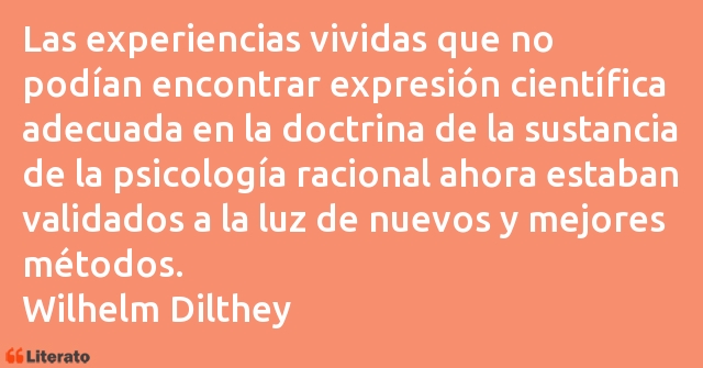 Frases de Wilhelm Dilthey