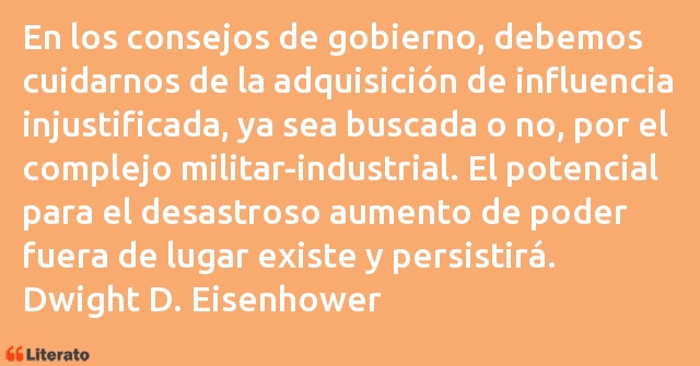 Frases de Dwight D. Eisenhower