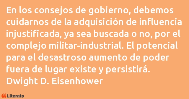 Frases de Dwight D. Eisenhower