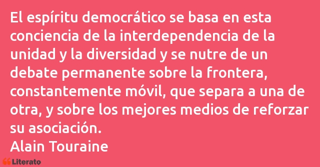 Frases de Alain Touraine