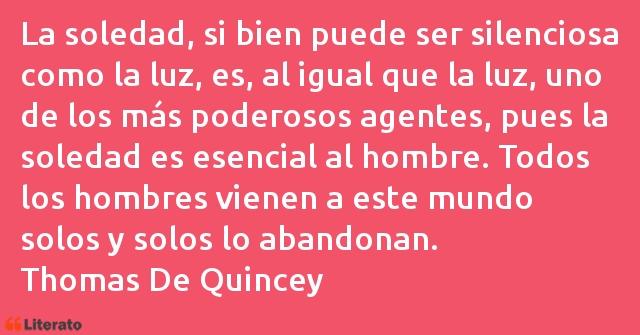 Frases de Thomas De Quincey