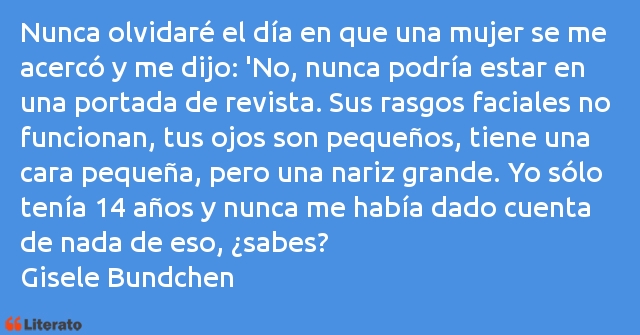 Frases de Gisele Bundchen