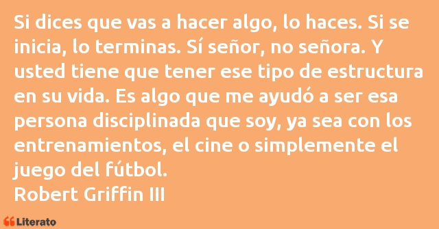 Frases de Robert Griffin III