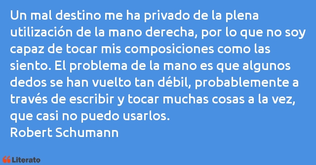 Frases de Robert Schumann