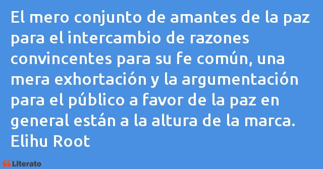 Frases de Elihu Root