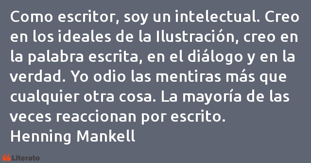 Frases de Henning Mankell