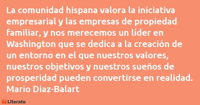 Frases de Mario Diaz-Balart