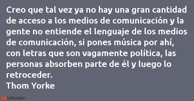 Frases de Thom Yorke